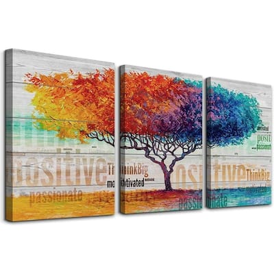 Wall Decor Abstract Color Tree Wall Paintings Boho