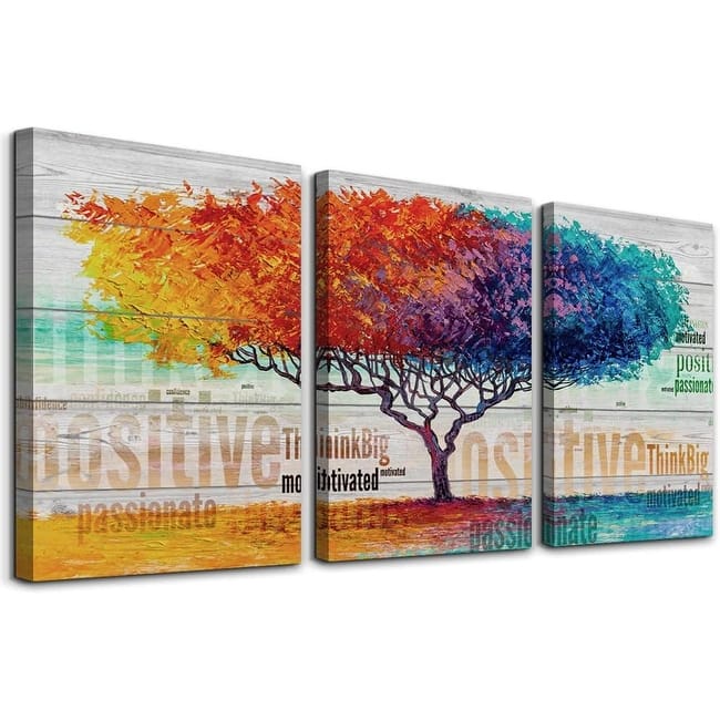 Wall Decor Abstract Color Tree Wall Paintings Boho