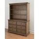 preview thumbnail 3 of 1, Hanley 56" Wide Hutch/Bookcase, Cashew