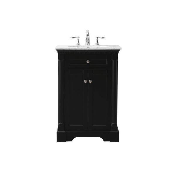 Elegant Decor 24 inch Single Bathroom Vanity Set Black Bed Bath