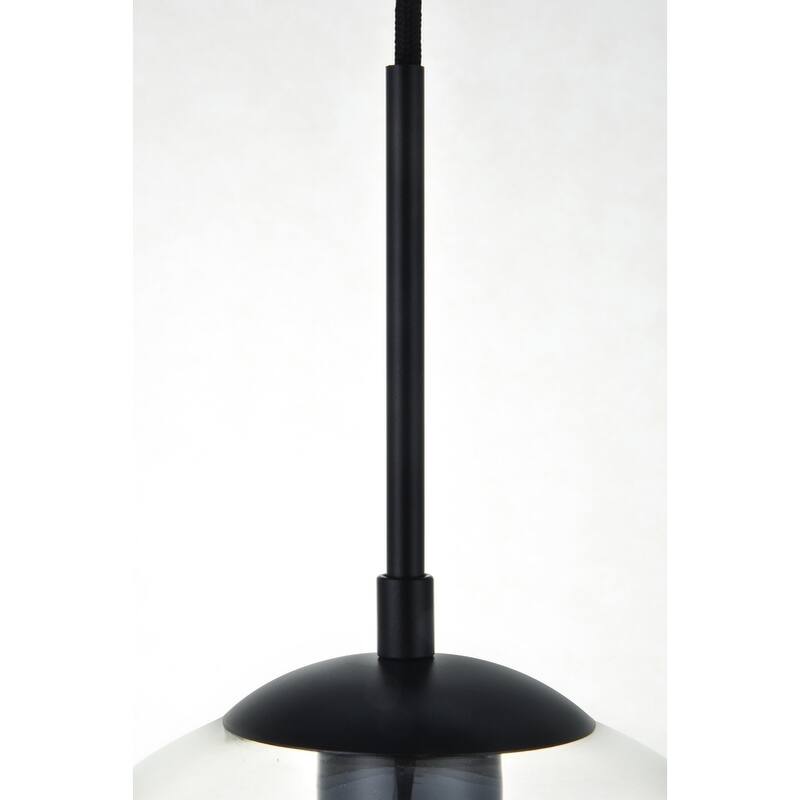 Mid-century Modern Clear Glass 5-light Pendant