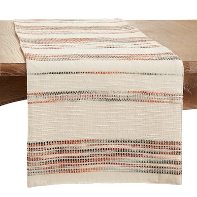 Table Runner With Stripe Design - 16"x72"