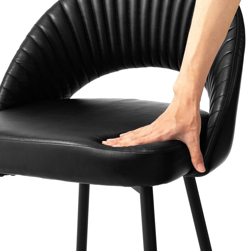 Glitzhome Set of 2 41"H Modern Tapered Leg Counter or High Bar Stools