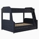 preview thumbnail 14 of 12, L-Shaped Twin Over Full Bunk Bed with Twin Loft Bed, Desk & Slide
