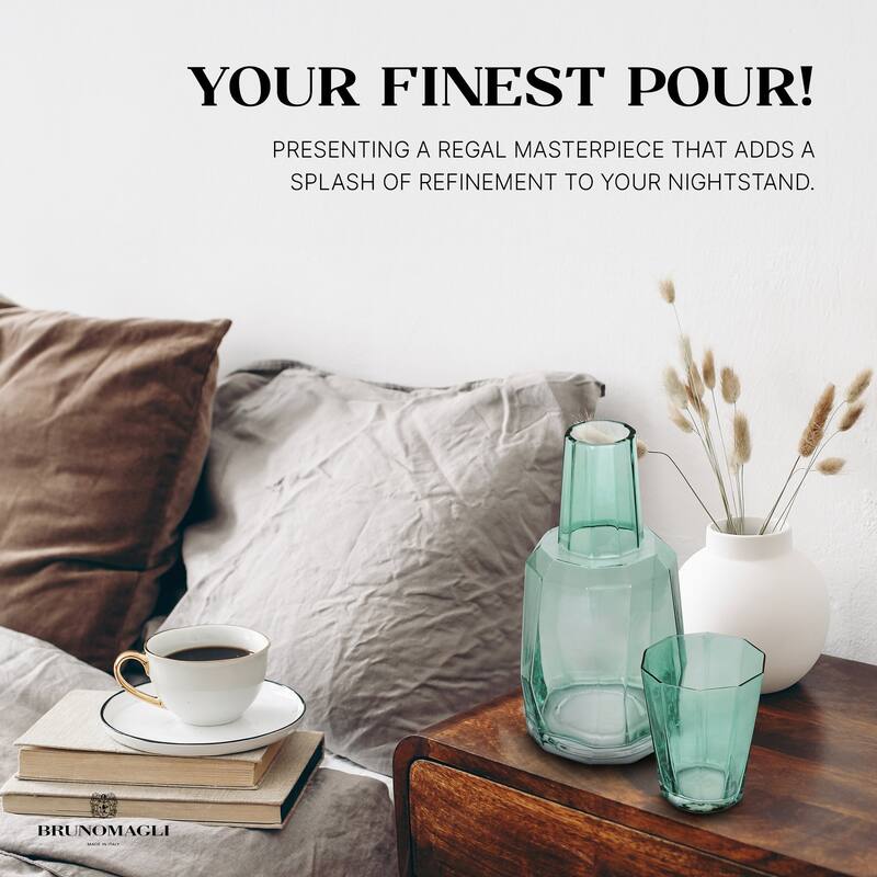 Bruno Magli 2 piece Geo Carafe Set - 37.2 oz