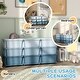 preview thumbnail 3 of 6, Qaba 3 Tier Kids Storage Unit, 9 Drawer Chest Toy Organizer Plastic Bins