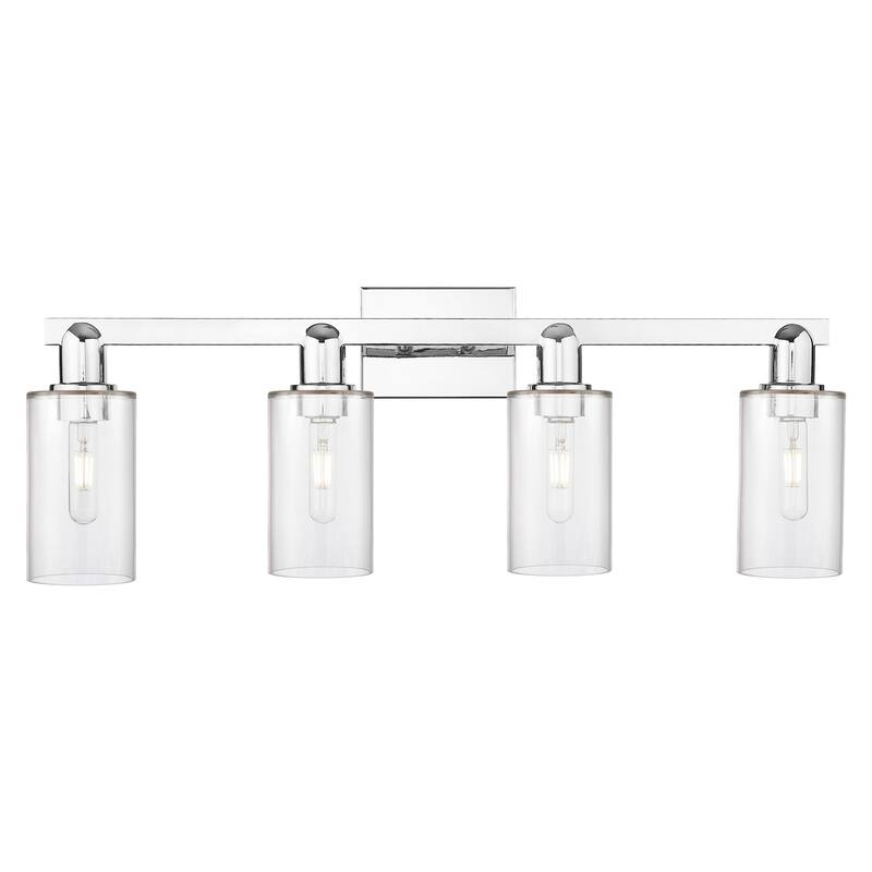Innovations Lighting 716-4W-11-31 Clymer Vanity Clymer 4 Light 31" - Polished Chrome / Clear