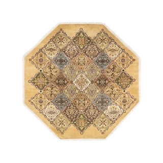 Overton Hand Knotted Wool Vintage Inspired Traditional Mogul Yellow ...