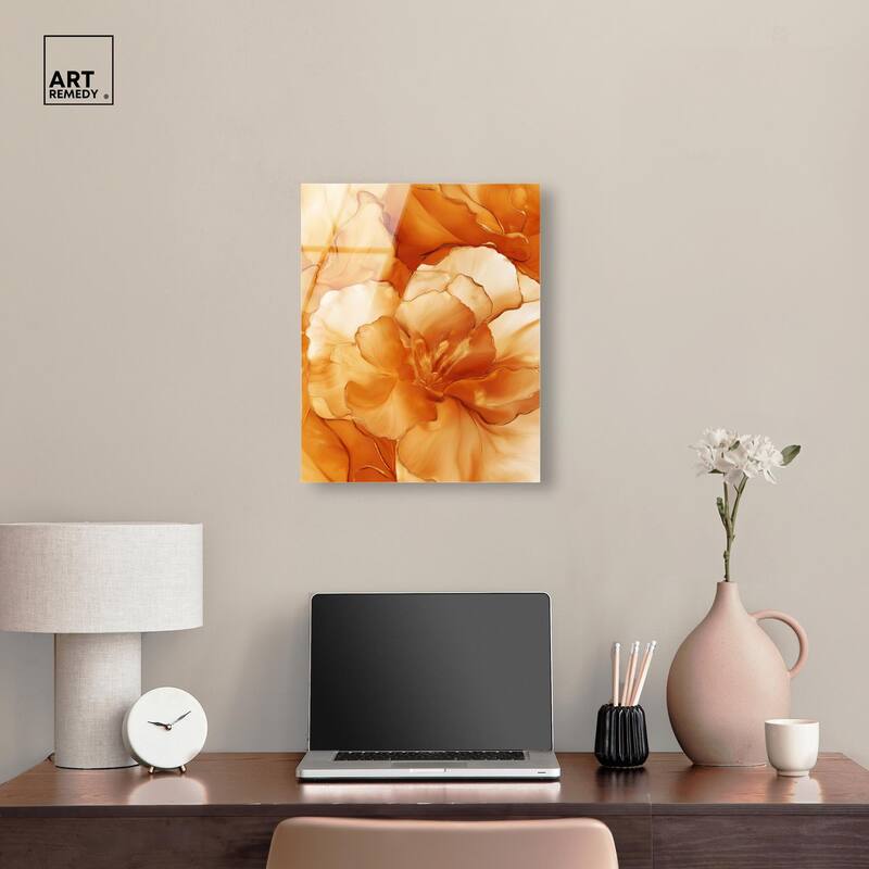 Sunlit Bloom I Acrylic by Art Remedy, Ready to Hang