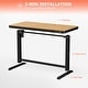 preview thumbnail 19 of 25, FlexiSpot 48 Inch Bamboo Texture Top COMHAR Home Office Desk Height Adjustable Standing Computer Desk USB Charging