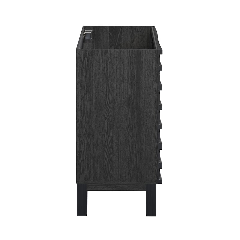 Cascade 18" Bathroom Vanity In Black - Cabinet