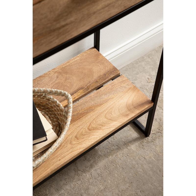 Kate and Laurel Malone Wood and Metal Console Table