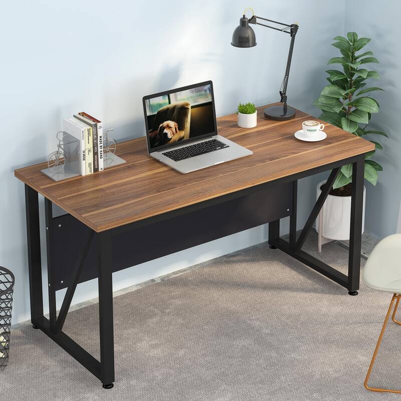 2 piece 55 inches computer home office desk Desk with lateral File Cabinet set,