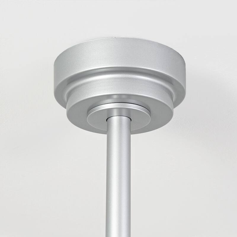 42" Modern Silver 3-Blades Ceiling Fan with Light and Remote, APP Control