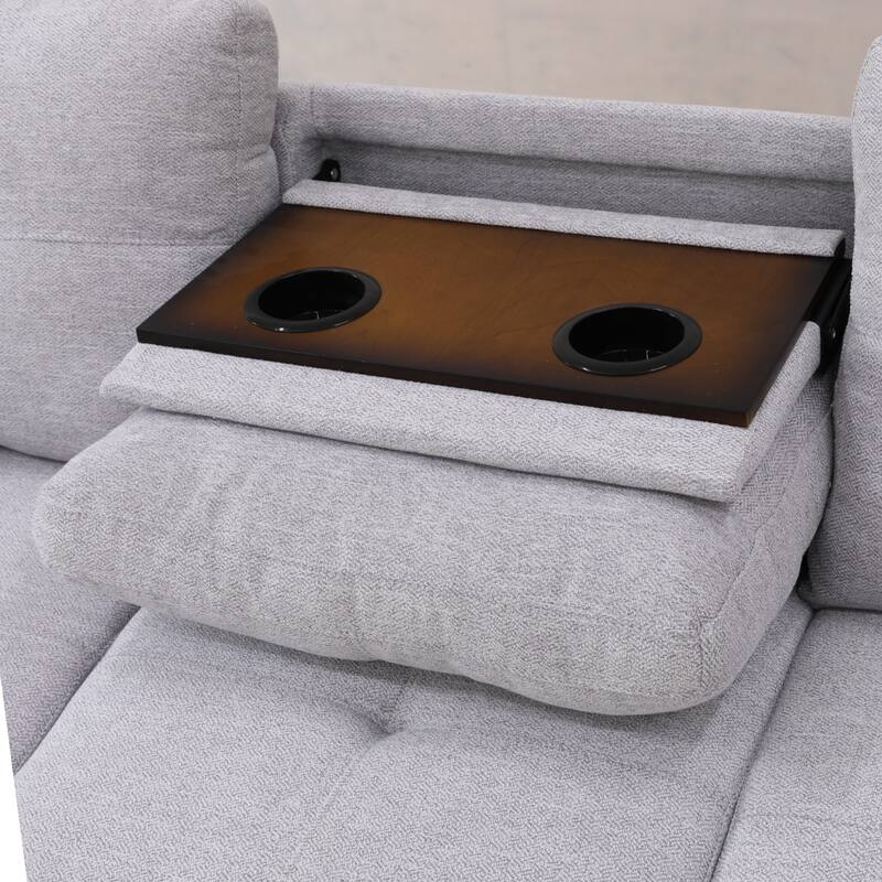 KISRAIS 97.5" Wide 2-Piece Upholstered Sectional Sofa Set for Small Space