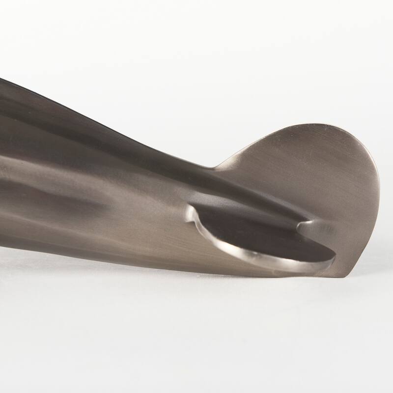 Maverick I 12L x 16W Gray Metal Bomber Plane