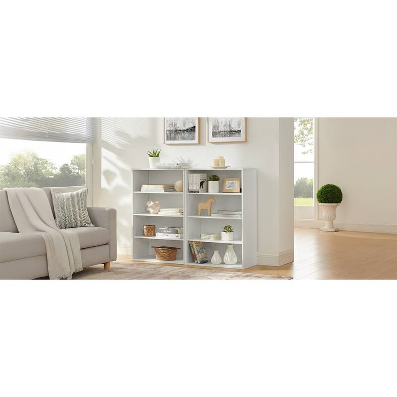 Storage Cabinet, Bookcase, Adjustable Shelf 8-layer Storage, Display Bookshelf, Home, Office