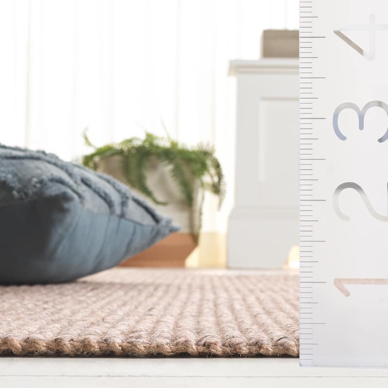 SAFAVIEH Flatweave Natural Wanja Fiber Farmhouse Wool & Jute Rug