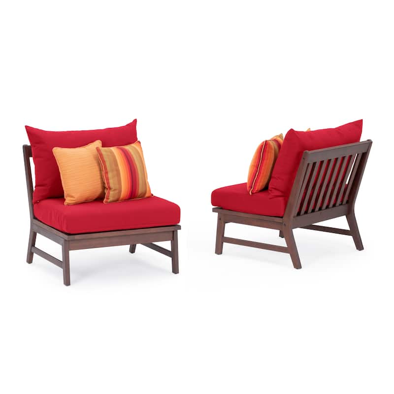Vaughn 6 Piece Sunbrella Outdoor Patio Sectional with Table