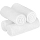 preview thumbnail 5 of 10, CTT Arsenal %100 Turkish Cotton White Bath Towel Set of 4 - 27" x 54"