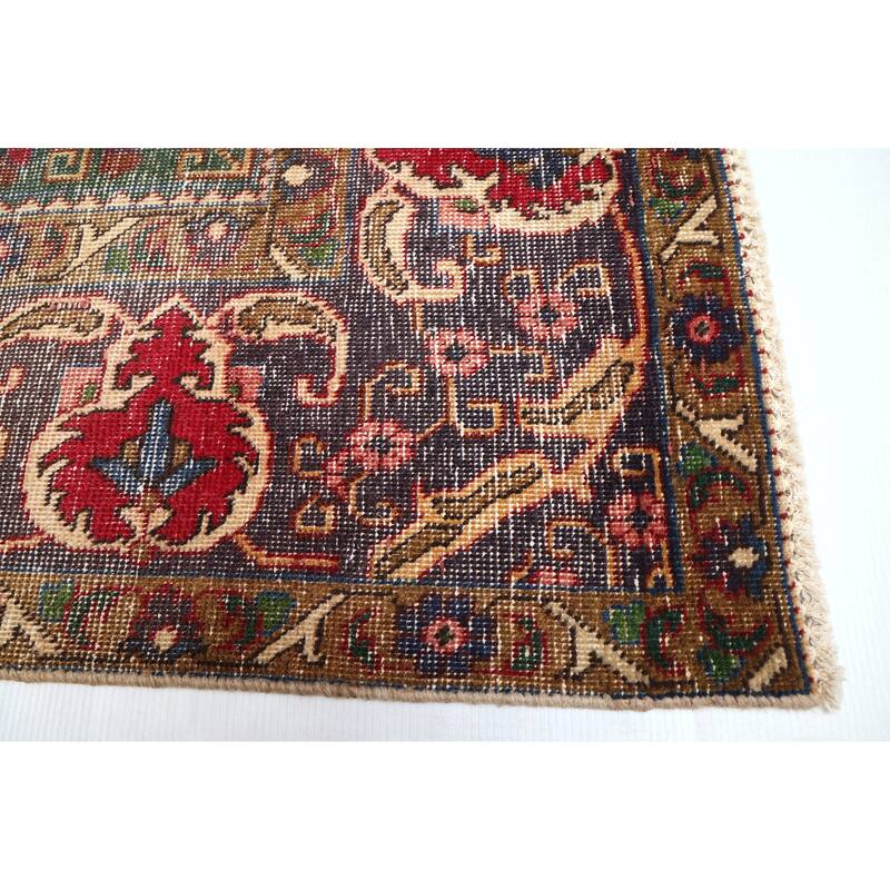 ECARPETGALLERY Hand-knotted Antalya Vintage Red Wool Rug - 9'6 x 12'8