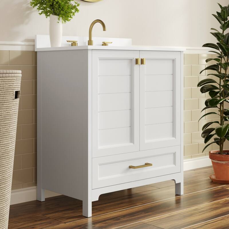 Bathroom Vanity with Undermount Sink, Cabinet, and Drawer