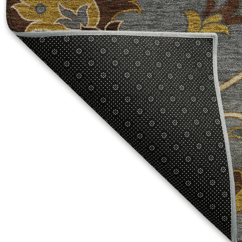 Machine Washable Indoor/ Outdoor Traditional Luna Chantille Rug