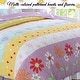 preview thumbnail 5 of 4, Taylor & Olive Purple/ White Floral Heart Reversible Quilt Bedding Set