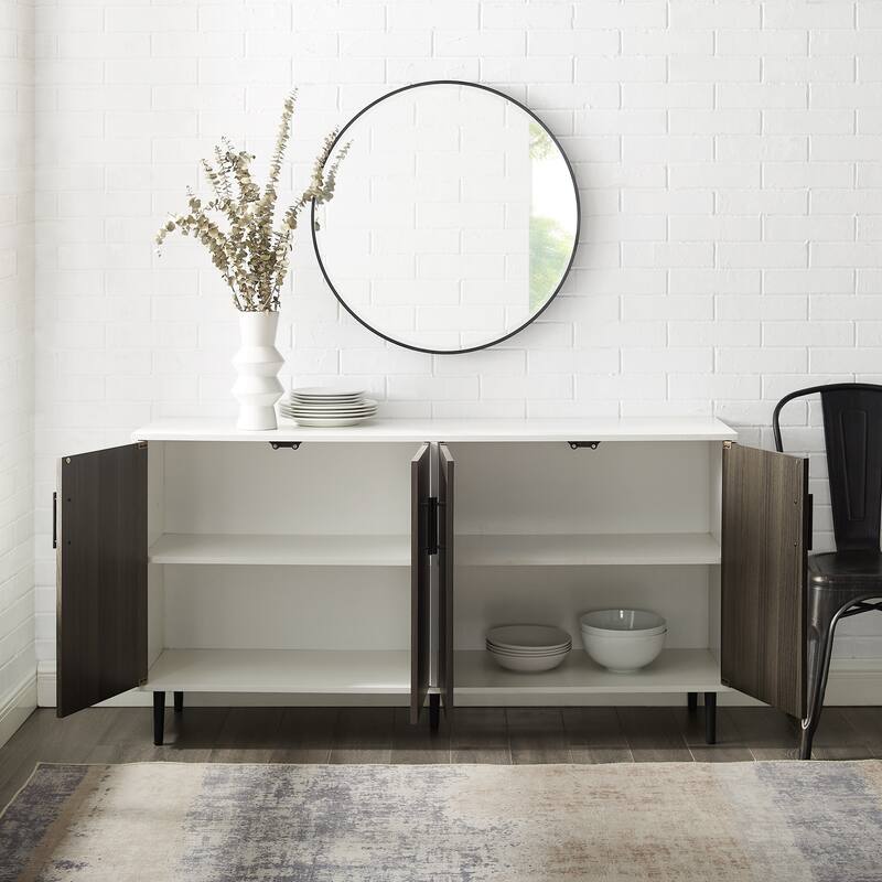 Middlebrook Cassandra 58-inch Mid-Century Modern 4-Door Buffet