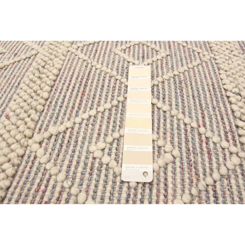 ECARPETGALLERY Braid weave Sienna Cream Wool Rug - 4'11 x 7'9