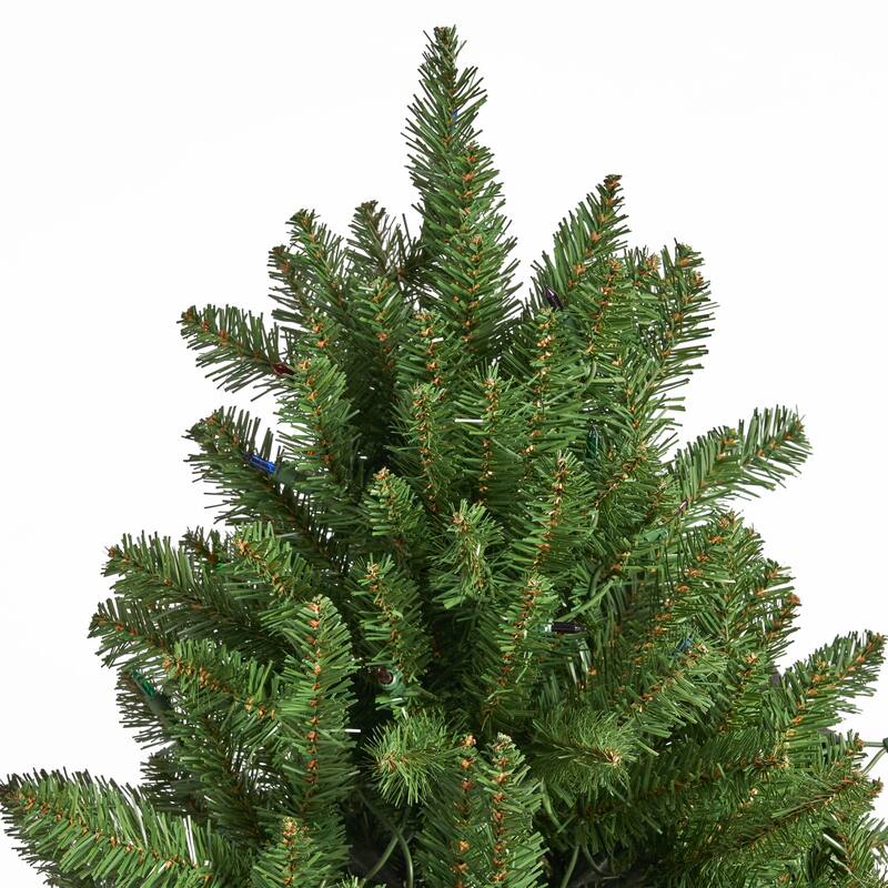 4.5foot Norway Spruce PreLit String Light or Unlit Hinged Artificial