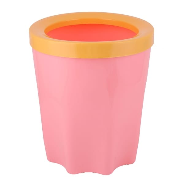 Kitchen Bathroom Plastic Waste Rubbish Garbage Trash Can Holder Kitchen Bathroom Plastic Waste Rubbish Garbage Trash Can Holder Pink Yellow