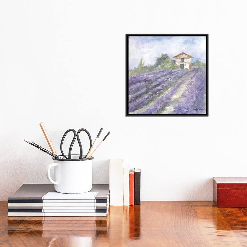 iCanvas "Lavender Fields" by Debi Coules Framed Canvas Print
