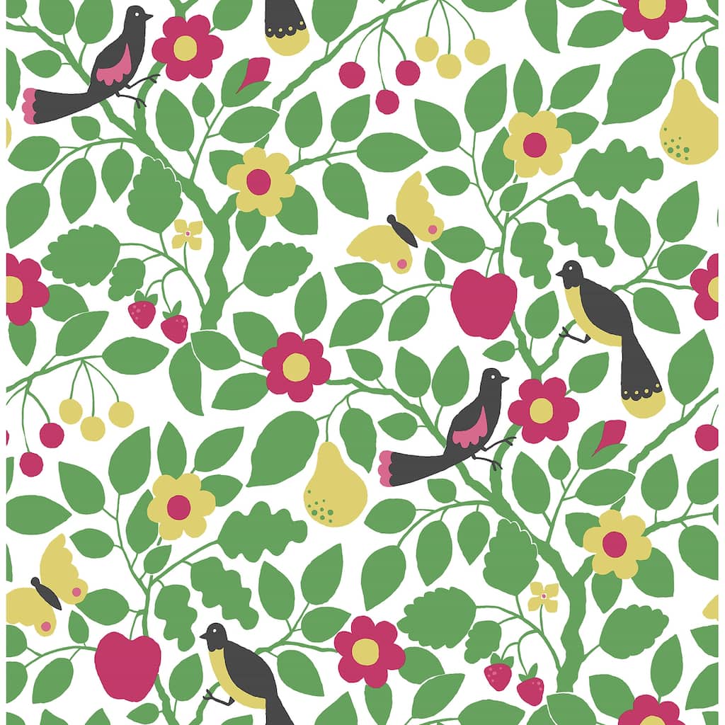 NuWallpaper Green Paradisus Peel & Stick Wallpaper - 216in x 20.5in x 0.025in