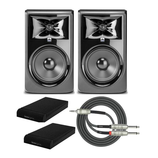 Shop Black Friday Deals On Jbl 308p Mkii Powered 8 Two Way Studio Monitor Pair Bundle Overstock 30595120