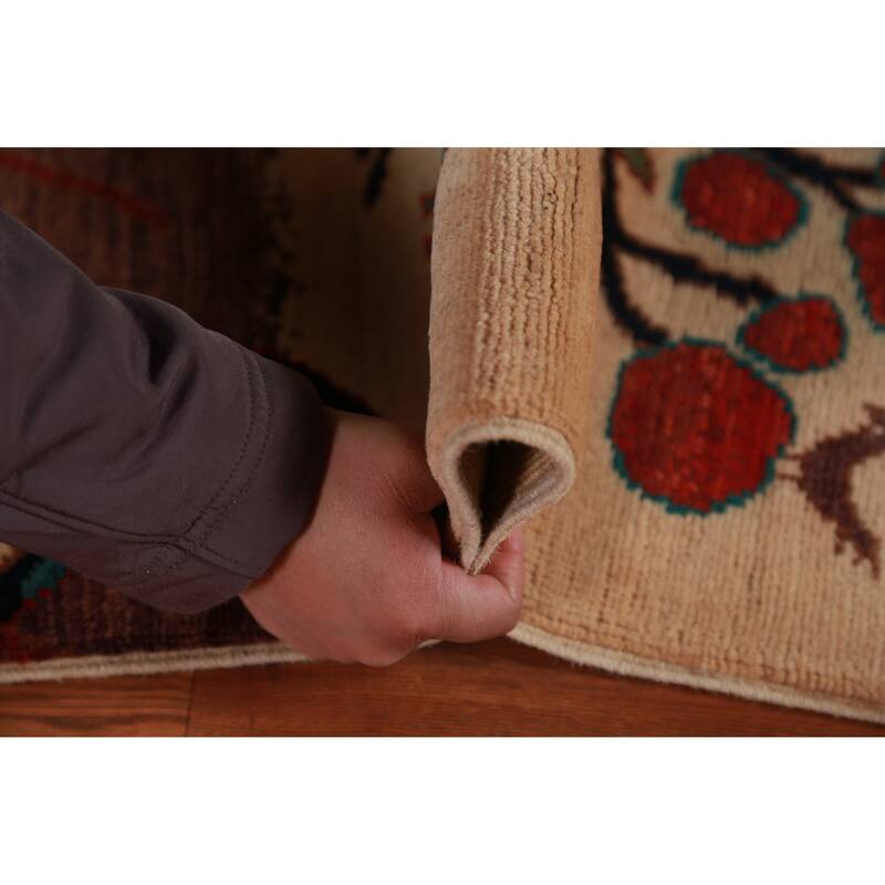 Pictorial Kazak Oriental Foyer Rug Handmade Wool Carpet - 2'0"x 3'0"