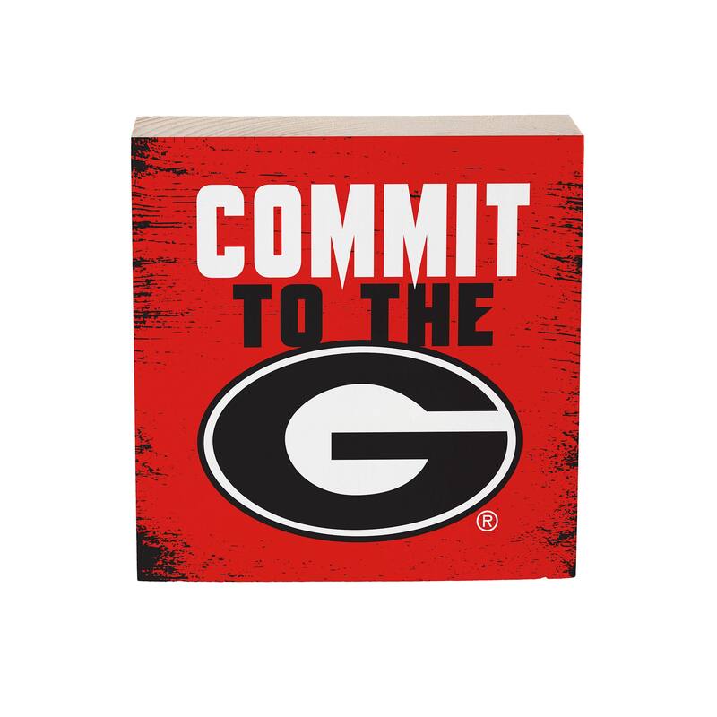 University of Georgia Wooden Tabletop Mantel Shelf Sign