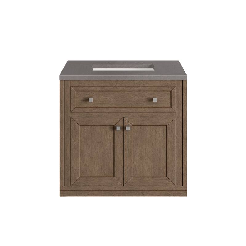 James Martin Vanities Chicago 30" Single Vanity, Whitewashed Walnut