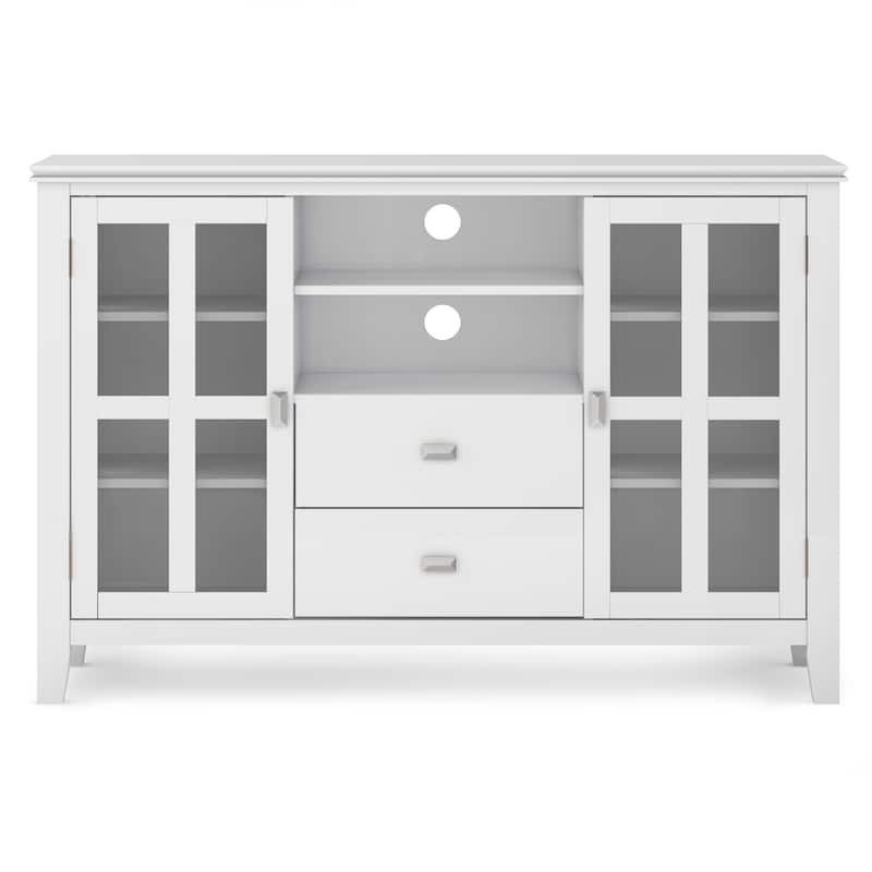 WYNDENHALL Stratford 53-inch Solid Wood TV Media Stand - 53 inch wide