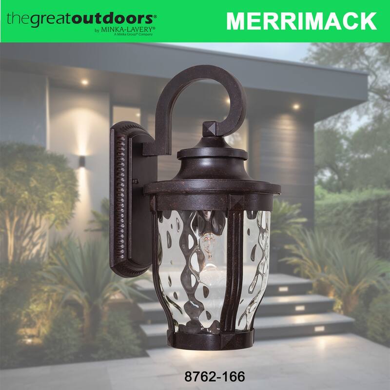 The Great Outdoors 1 Light Outdoor Wall Sconce from the Merrimack