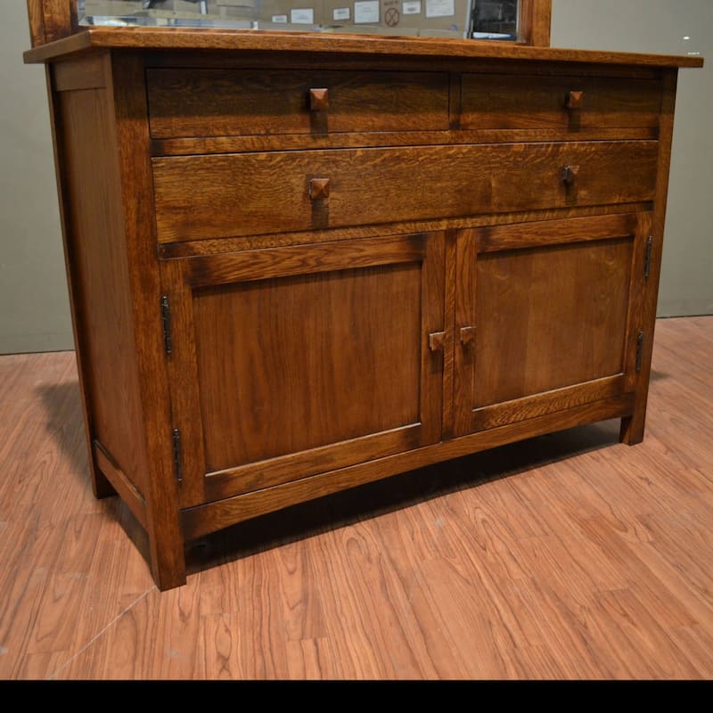 Mission Buffet Cabinet with Mirror - 50"