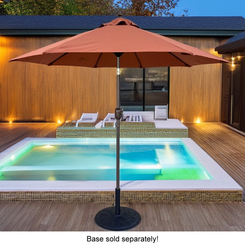 Tropishade 7.5' Market Umbrella with Rust Acrylic