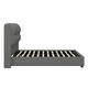 preview thumbnail 9 of 8, Queen Modern Upholstered Lift Up Bed Frame Hydraulic Platform Bed