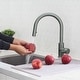 preview thumbnail 16 of 15, STYLISH Stainless Steel Single Handle Pull Down Kitchen Faucet Lead Free - Faucet Height: 14 1/8" | Spout Height: 6 3/4"