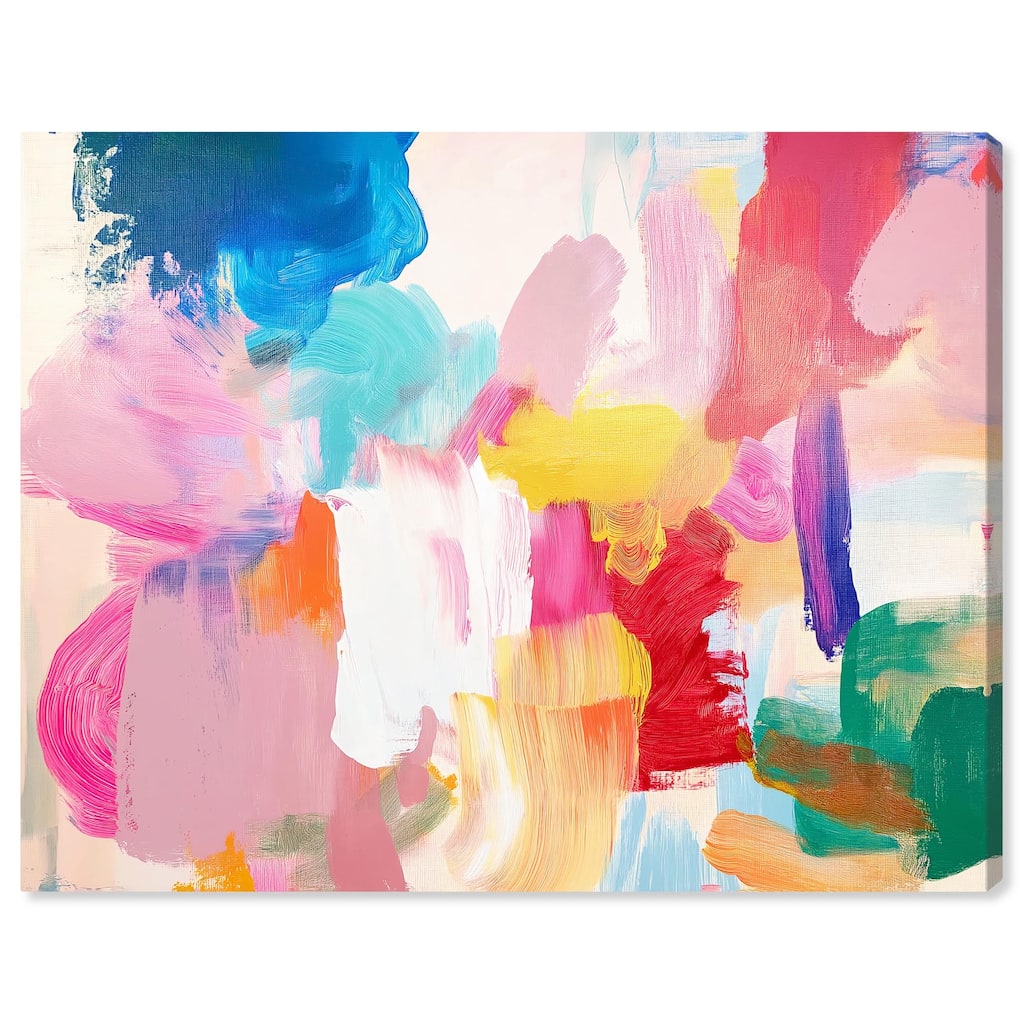 Pastel Riot II Colorful Canvas by Art Remedy, Gallery Wrapped