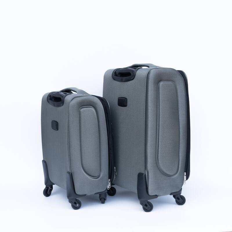 (20+24) Two-piece suitcase suitcase set Oxford trolley case without password lock universal wheel