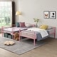 preview thumbnail 6 of 11, Modern Style Twin Over Twin Metal Bunk Bed,Easy Assembly,No box spring needed,Sturdy System