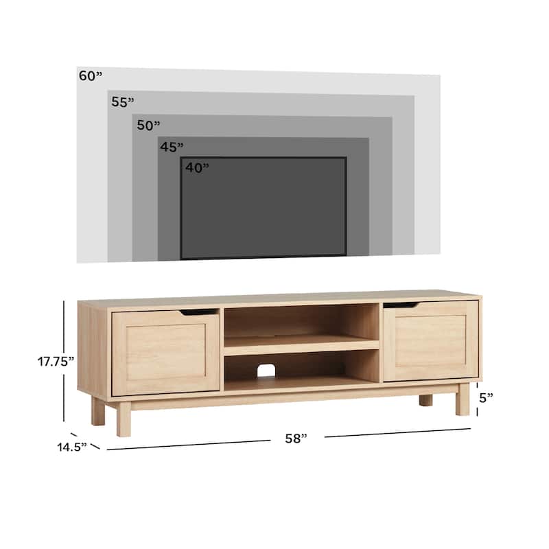 Middlebrook Designs Modern Framed-Door TV Stand