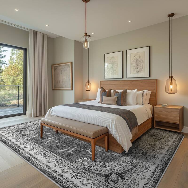 Bohemian Faux Cashmere Rug