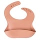 preview thumbnail 12 of 10, Apricot Silicone Baby Bib Blush